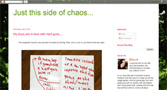 Desktop Screenshot of just-this-side-of-chaos.blogspot.com