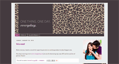 Desktop Screenshot of onethingonedayeveryday.blogspot.com