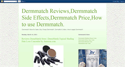 Desktop Screenshot of dermmatchreviews.blogspot.com