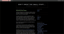 Desktop Screenshot of dontsweat.blogspot.com