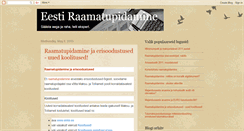 Desktop Screenshot of eestiraamatupidamine.blogspot.com