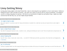 Tablet Screenshot of linnygettingskinny.blogspot.com