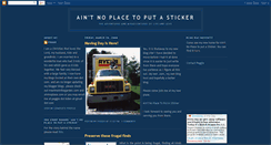 Desktop Screenshot of aintnoplace.blogspot.com