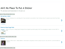 Tablet Screenshot of aintnoplace.blogspot.com