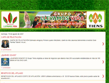 Tablet Screenshot of llevamosvida.blogspot.com