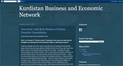Desktop Screenshot of kurdistanbusinessandeconomicnetwork.blogspot.com
