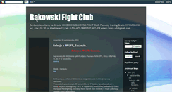 Desktop Screenshot of kickboxing-warszawa.blogspot.com