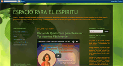 Desktop Screenshot of espacioyovivo.blogspot.com