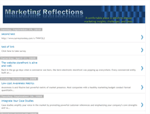 Tablet Screenshot of marketingreflections.blogspot.com