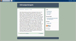 Desktop Screenshot of kikiveutpanierapain.blogspot.com