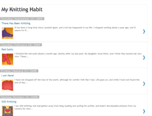 Tablet Screenshot of myknittinghabit.blogspot.com