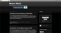 Desktop Screenshot of meteorwatch.blogspot.com