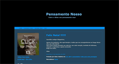 Desktop Screenshot of pensamentonosso.blogspot.com