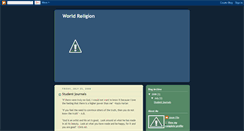 Desktop Screenshot of jfworldreligion.blogspot.com