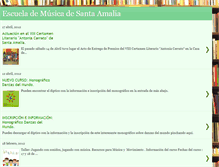 Tablet Screenshot of escuelademusicasantaamalia.blogspot.com