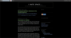 Desktop Screenshot of ihatespace.blogspot.com