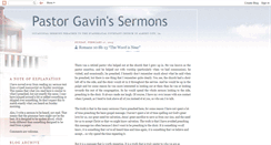 Desktop Screenshot of pastorgavinellis.blogspot.com