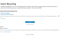 Tablet Screenshot of insertrecycling.blogspot.com