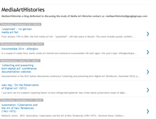 Tablet Screenshot of mediaarthistories.blogspot.com