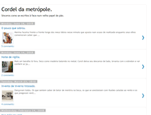 Tablet Screenshot of cordeldametropole.blogspot.com