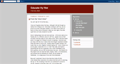 Desktop Screenshot of educatehy-vee.blogspot.com