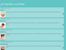Tablet Screenshot of 50cupcakes25weeks.blogspot.com