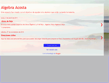 Tablet Screenshot of algebraacosta.blogspot.com