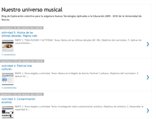 Tablet Screenshot of nuestrouniversomusical.blogspot.com