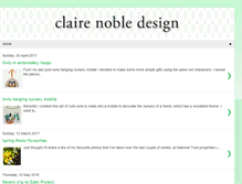 Tablet Screenshot of clairenobledesign.blogspot.com