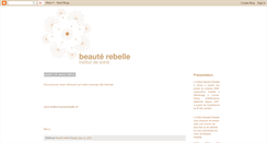 Desktop Screenshot of beauterebelleinstitut.blogspot.com