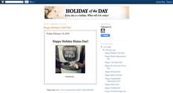Desktop Screenshot of holidayoftheday.blogspot.com