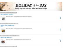 Tablet Screenshot of holidayoftheday.blogspot.com