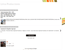 Tablet Screenshot of liricaproducciones.blogspot.com