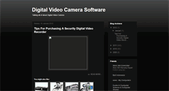 Desktop Screenshot of digitalvideocamerasoftware.blogspot.com