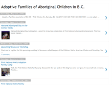 Tablet Screenshot of familiesofaboriginalchildreninbc.blogspot.com