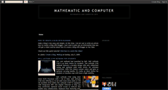 Desktop Screenshot of mathematicomputer.blogspot.com