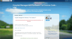 Desktop Screenshot of hospitalmanagementsoftwarevb6.blogspot.com