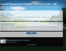 Tablet Screenshot of hospitalmanagementsoftwarevb6.blogspot.com