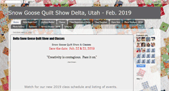 Desktop Screenshot of deltasnowgoosequiltshow.blogspot.com