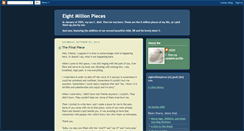 Desktop Screenshot of eightmillionpieces.blogspot.com