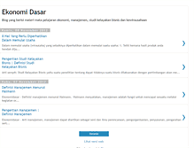 Tablet Screenshot of ekonomidasar.blogspot.com