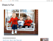 Tablet Screenshot of chaosisfun.blogspot.com