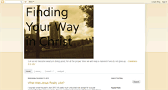 Desktop Screenshot of findingyourwayinchrist.blogspot.com