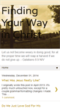 Mobile Screenshot of findingyourwayinchrist.blogspot.com