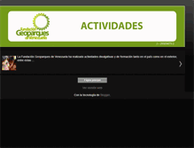 Tablet Screenshot of geoparques-actividades.blogspot.com