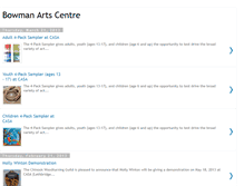 Tablet Screenshot of bowmanartscentre.blogspot.com