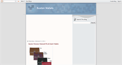 Desktop Screenshot of buxton-wallets.blogspot.com