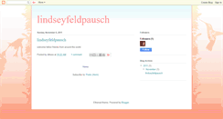 Desktop Screenshot of lindseyfeldpausch.blogspot.com