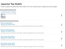 Tablet Screenshot of japanese-top-models.blogspot.com