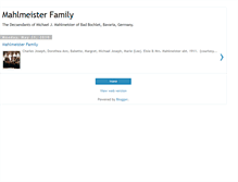 Tablet Screenshot of mahlmeisterfamily.blogspot.com
